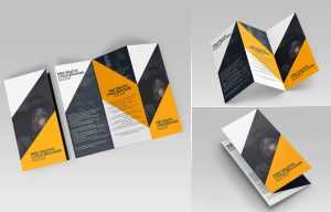 3 Free Z-Fold Brochure Mockup PSD Files - Free Photoshop Files