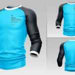 3 Men’s Stretch Long Sleeve Top Free Jersey Mockups in Various Views