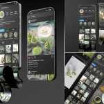 3 Premium Free Instagram Feed Infinite Scroll Mockup PSD set