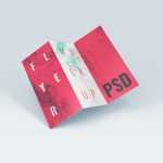 3 PSD Z-fold Brochure / Flyer Mockup