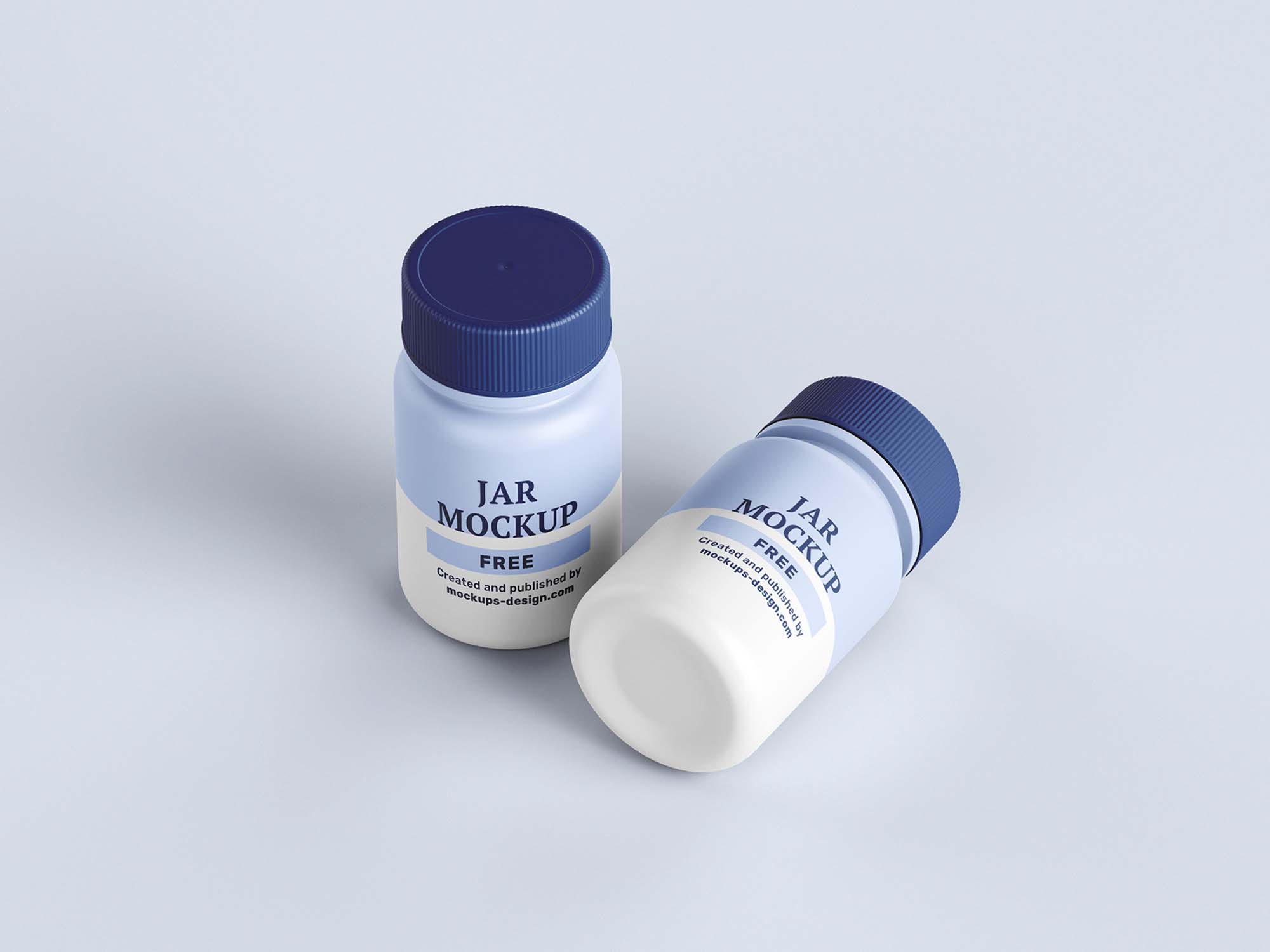 3 Shots - Angles Pharmaceutical Jar Mockup