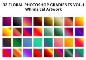 32 Floral Gradients for Ps