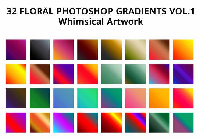 32 Floral Gradients for Ps