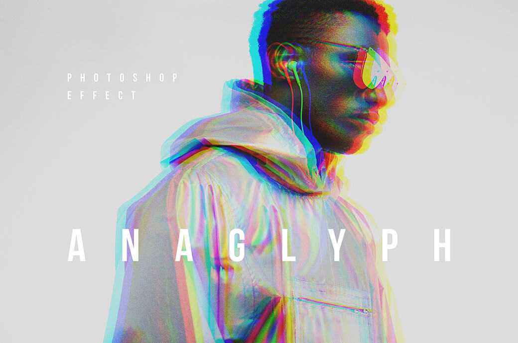 3D Anaglyph Photoshop Effect free PSD - Best PsFiles