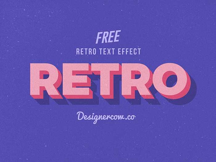 3D Retro Text Effect V2