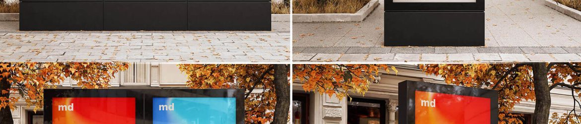 4 Free Black Citylight Poster / Mupi Mockup PSD Files 4 Free Black Citylight Poster / Mupi Mockup PSD Files