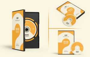 4 Free DVD Plastic Case Mockup PSD Set