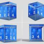 4 Free Exhibition Shell Scheme Booth Mockup PSD Files