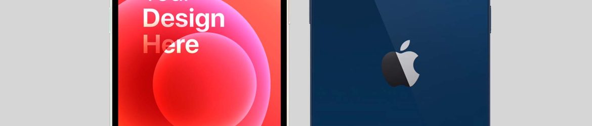 4 Free iPhone 12 Mockups PSD 4 Free iPhone 12 Mockups PSD