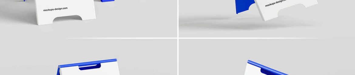 4 Free Modern Clean A-Stand Mockup PSD Files