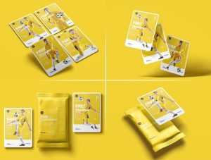 4 Free Trading Card and Packaging Mockup PSD Files