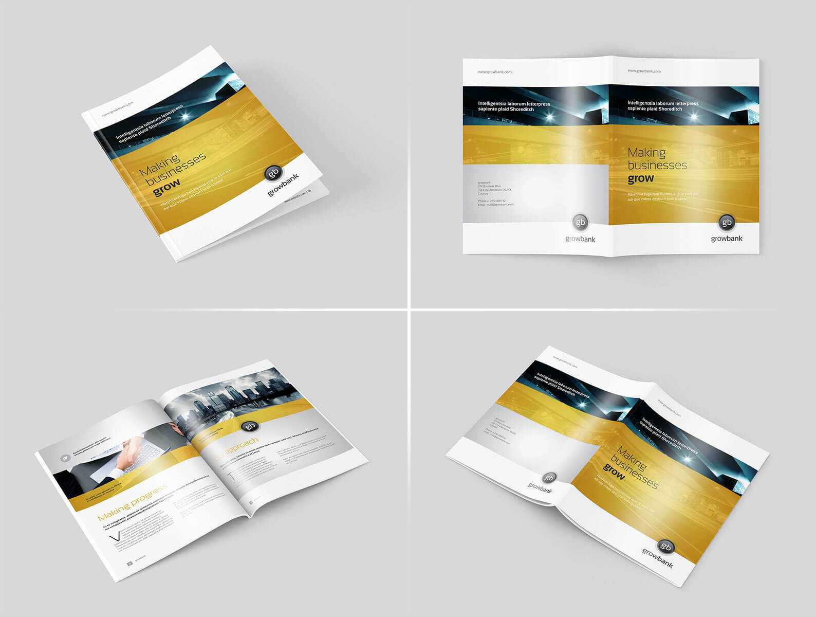 4 Free US Letter Size Magazine Mockups PSD set