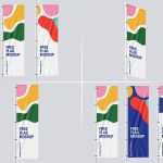 4 Free Vertical Flag Pole Banner Mockup PSD Files