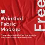 4 Free Wrinkled Fabric Mockup PSD Set - Free PSD Download 4 Free Wrinkled Fabric Mockup PSD Set