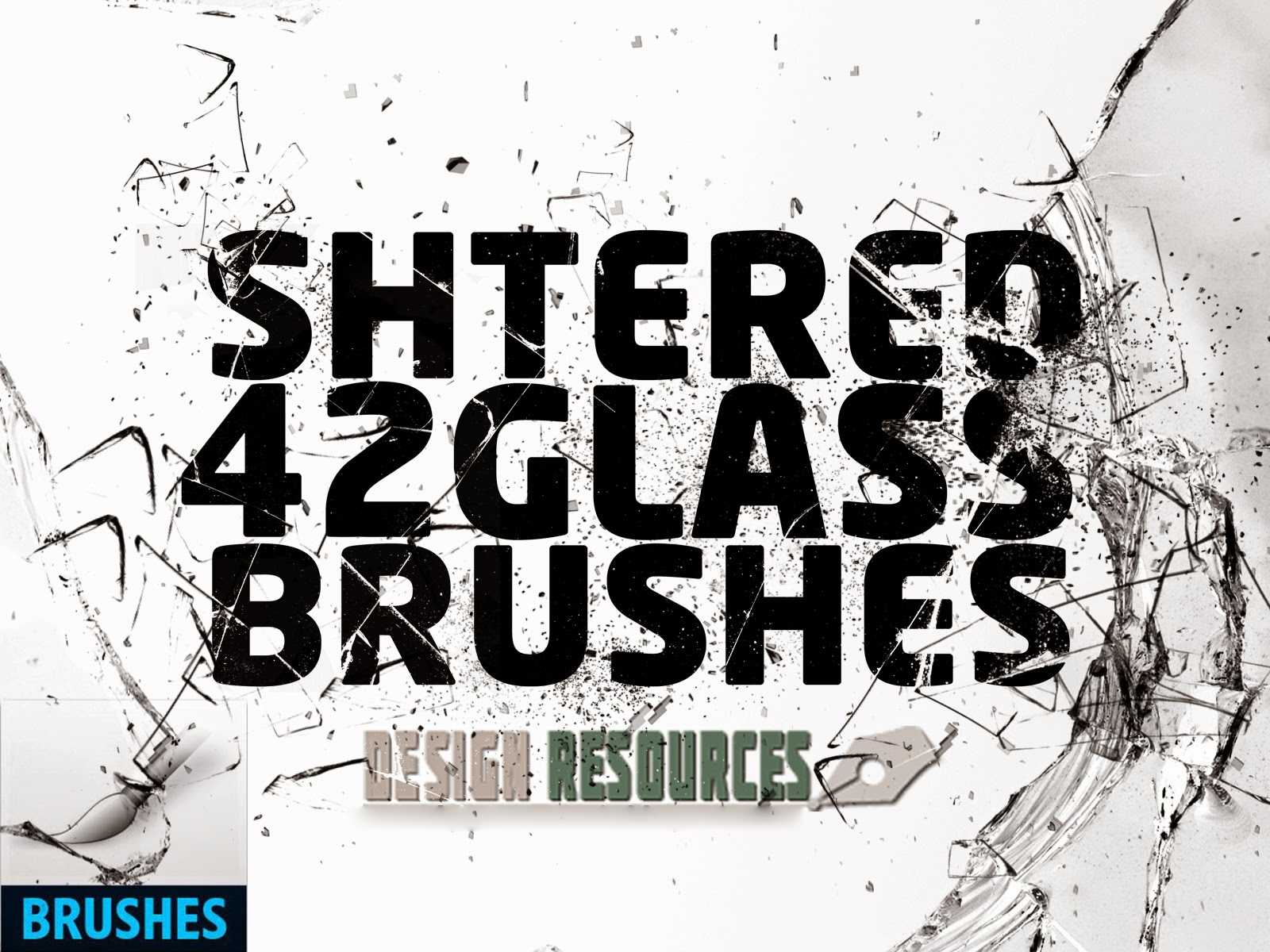 42 Shattered Glass Brushes