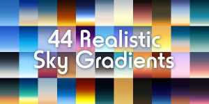 44 Realistic Sky Ps Gradients