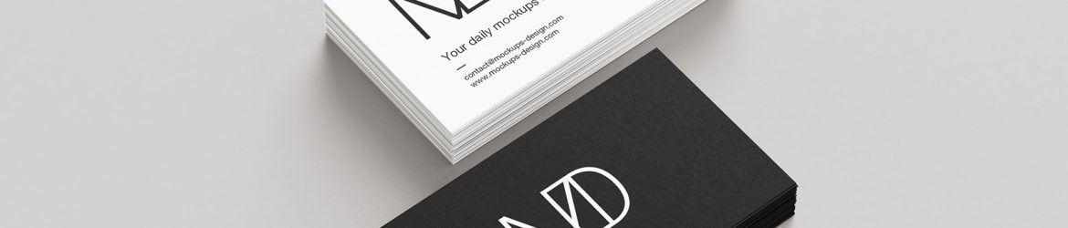 5 Free Black and White Business Card Mockup PSD Files - Free Photoshop Files