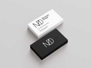 5 Free Black and White Business Card Mockup PSD Files - Free Photoshop Files