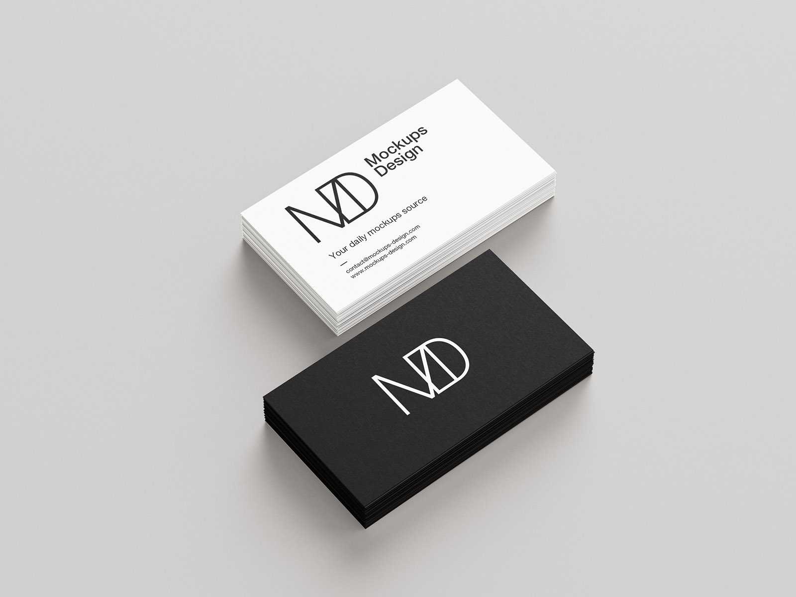 5 Free Black and White Business Card Mockup PSD Files - Free Photoshop Files