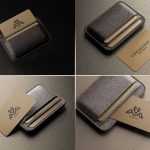 5 Free Business Card With Leather Holder Mockups PSD files