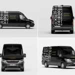 5 Free Cargo Delivery Van Mockup PSD Files