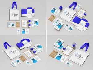 5 Free Corporate Branding Stationery Mockups PSD set
