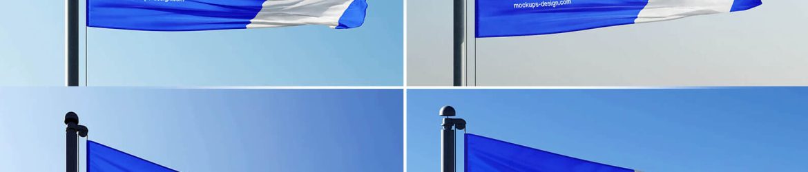 5 Free Country Flag Mockup PSD Files