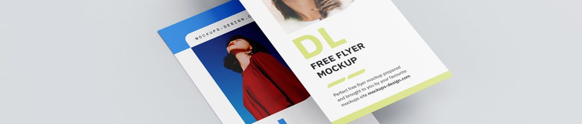 5 Free DL Flyer Mockup PSD Files