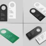5 Free Door Hanger Mockups PSD Files