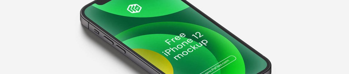 5 Free iPhone 12 Mock-up PSD set 5 Free iPhone 12 Mock-up PSD set