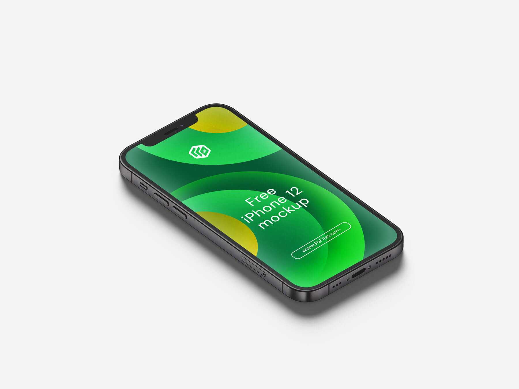 5 Free iPhone 12 Mock-up PSD set