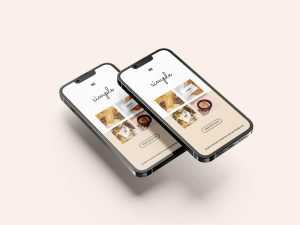 5 Free iPhone 13 Pro Mockup PSD set