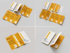 6 Free Premium Tri-Fold Brochure Mockup PSD Files PsFiles