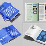 7 Free A5 Paper Back Vertical Book Mockups PSD Files