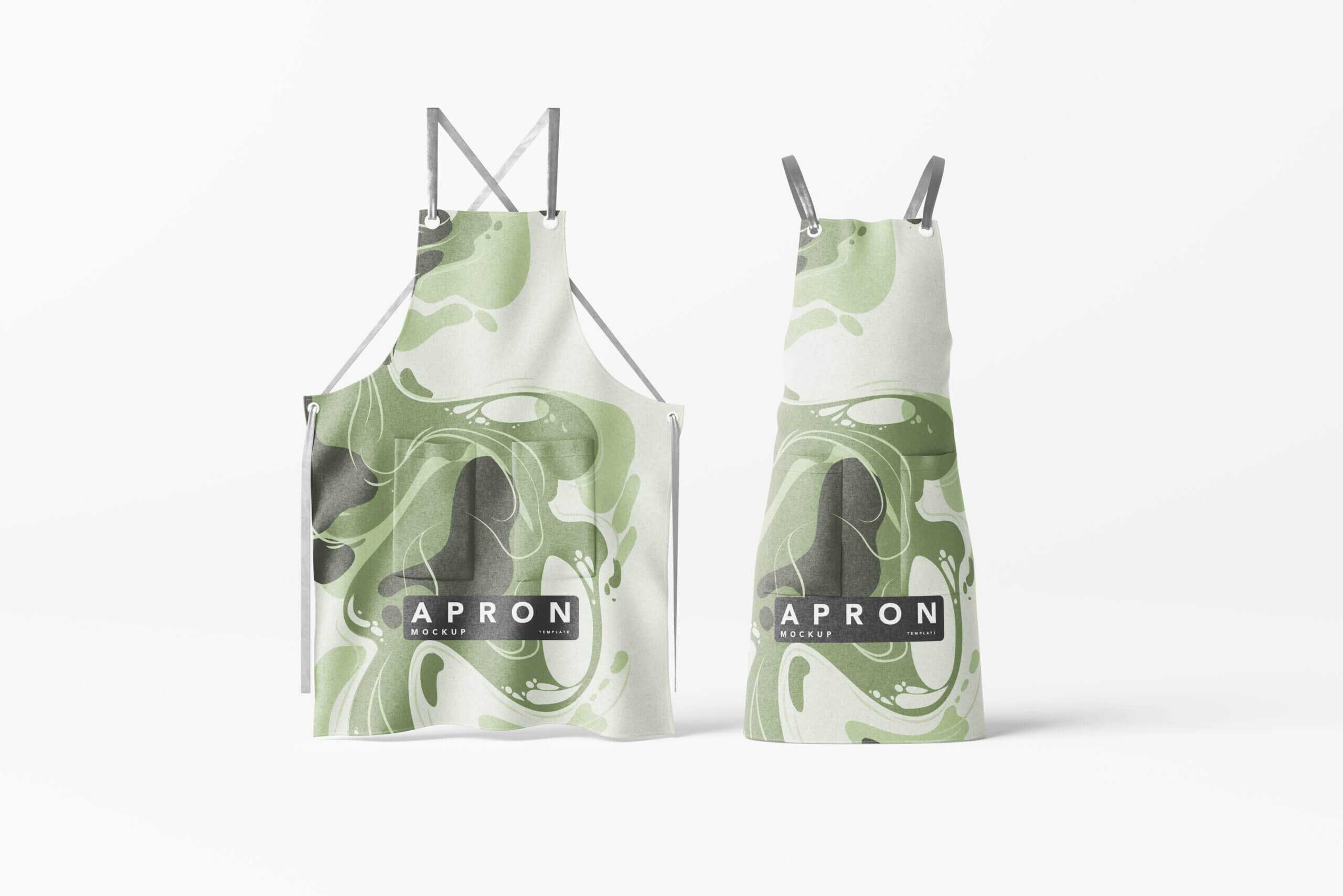 7 Free Male / Female Kitchen Apron Mockup PSD Files