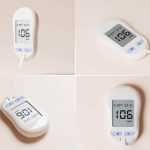 8 Free Blood Sugar Testing Glucometer Device Mockup PSD