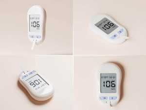 8 Free Blood Sugar Testing Glucometer Device Mockup PSD
