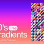 80s Chrome Free Photoshop Gradients .gdr file