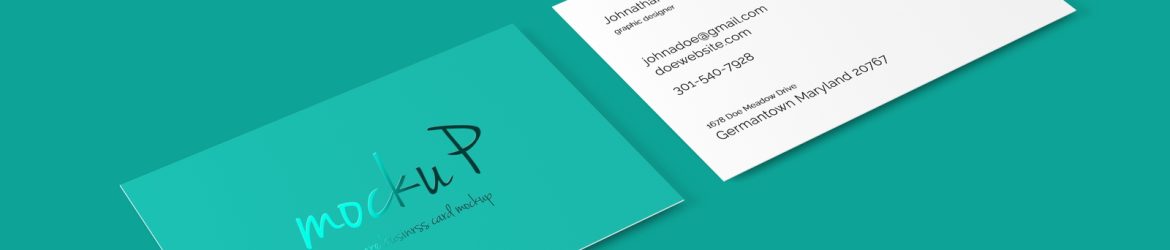85x55mm Business Card Mockup
