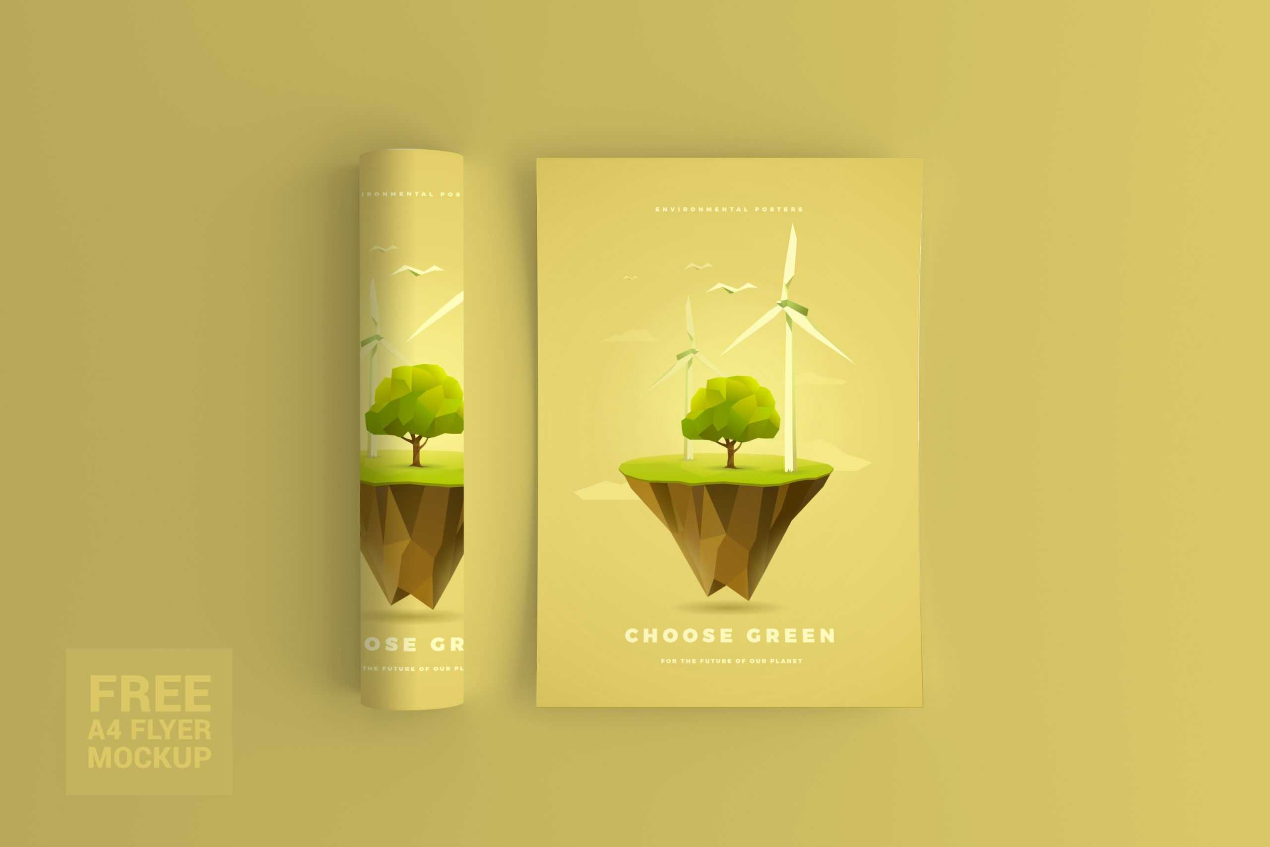 A4 / A5 Flyer Mockup - Free