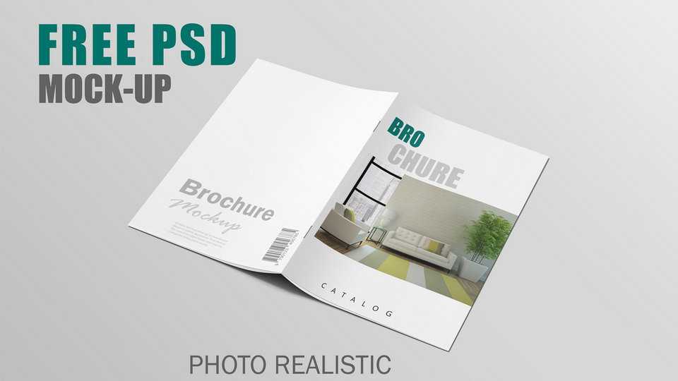 A4 Bi-Fold Brochure Mockup PSD File