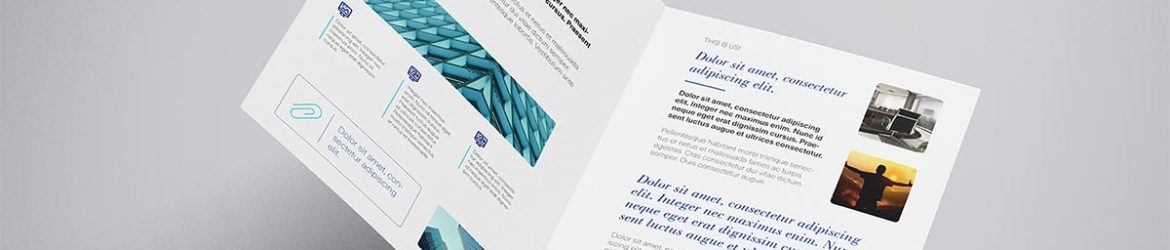 A4 Bifold Mockup Template