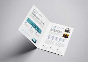 A4 Bifold Mockup Template