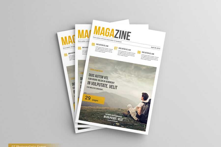 A4 Magazine Mock-Up