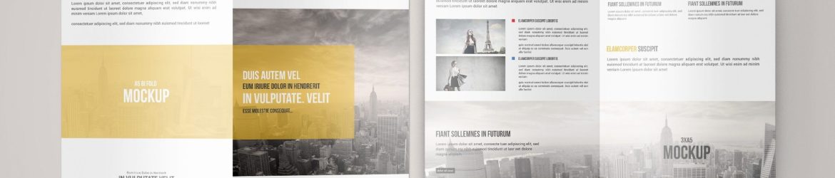 A5 Bi-Fold Brochure Mock-Up - Free
