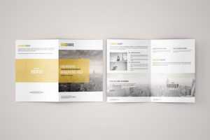 A5 Bi-Fold Brochure Mock-Up - Free