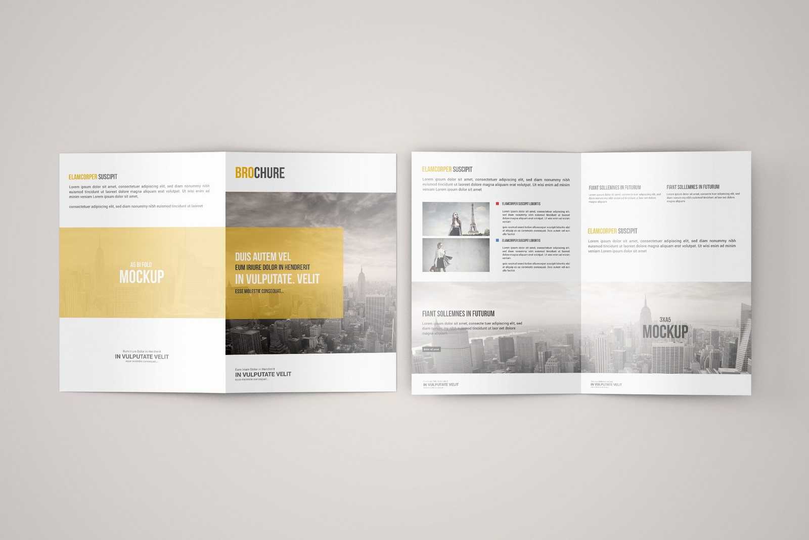 A5 Bi-Fold Brochure Mock-Up - Free