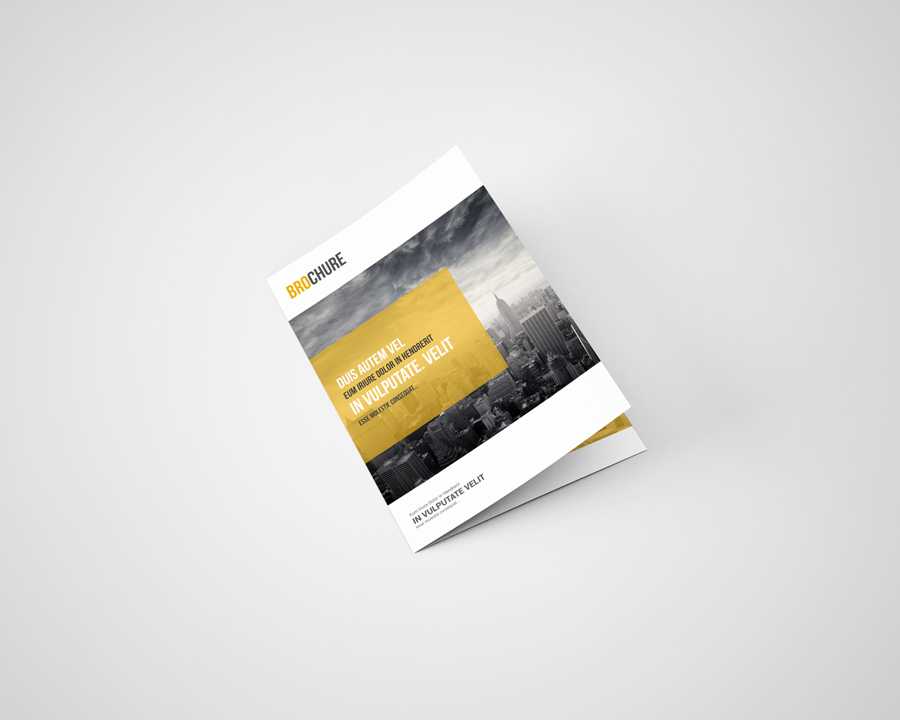 A5 Bifold Brochure Mockup