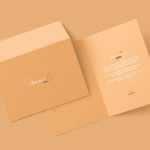 A5 Folded Invitation Card Mockup - Free PSD Download A5 Folded Invitation Card Mockup