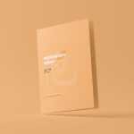 A5 Folded Wedding Invitation Card Mockup